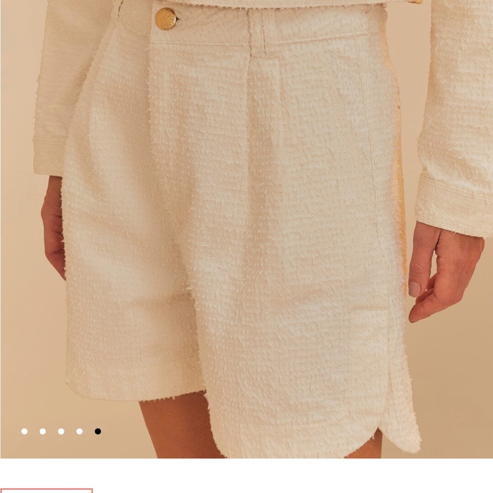 FARM Rio Cream Textured Women's Shorts